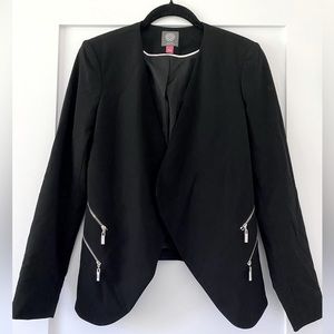 Vince Camuto Black Blazer with zipper details- 4